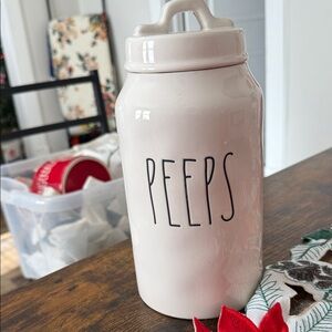 Rae Dunn White Ceramic Artisan Canister